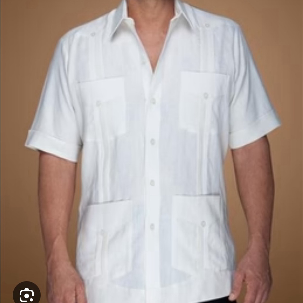 Men’s Original 80s Vintage cotton Ramon Puig Guayabera Shirt ML
